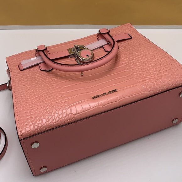Michael Kors Hamilton Medium
Satchel Crossbody Croc Embossed
Primrose Pink - Picture 3 of 16